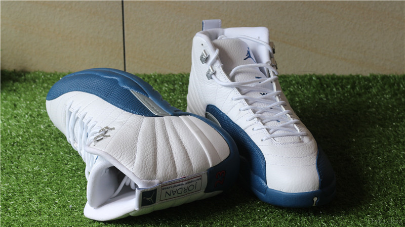 Authenitc Air Jordan 12 Retro White French Blue